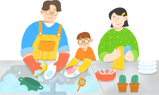 How can you save water? In the kitchen